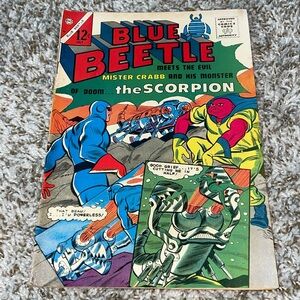 VINTAGE 1965 CHARLTON COMICS Blue Beetle MrCrabb & Scorpion Silver Age Comic #50